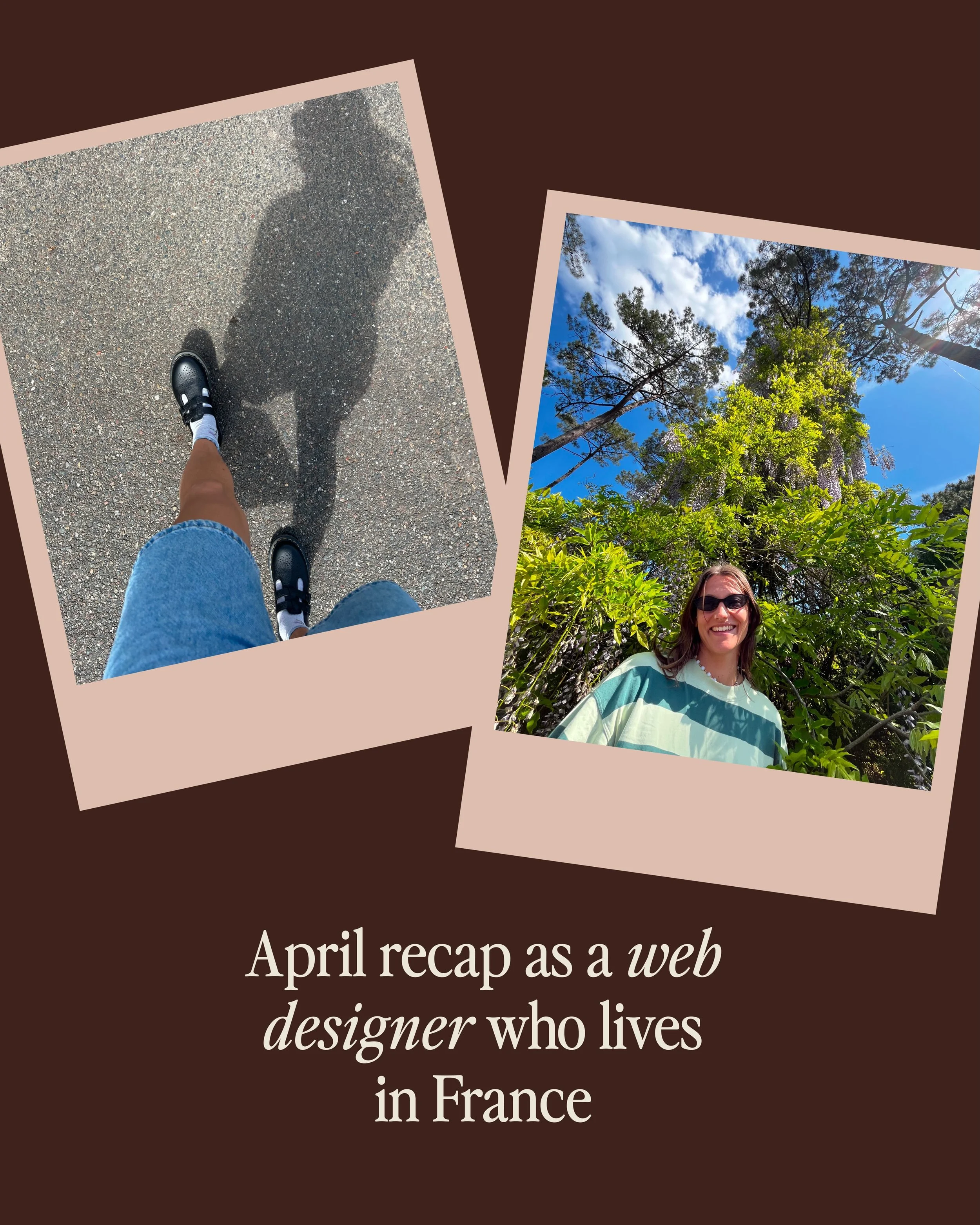 April felt like it lasted literally forever but maybe that&rsquo;s because it was filled with lovely weather, fabulous visitors and wonderful client work

1. My sister came to visit and we got obsessed with fit checks lol
2. plant shopping cos you ca