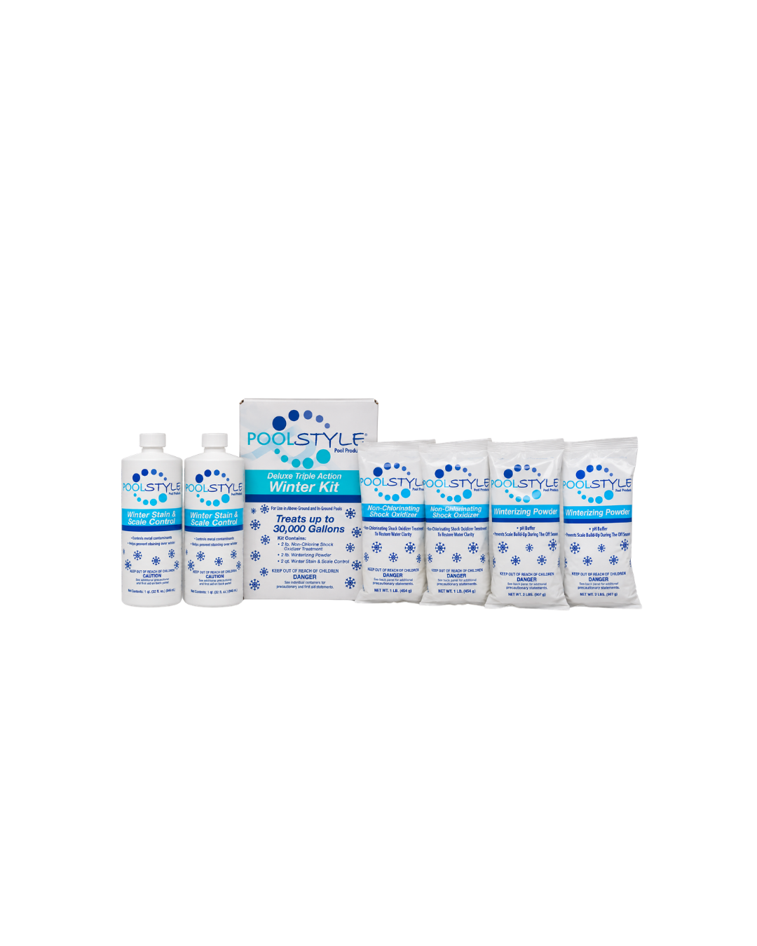 PoolStyle Deluxe Triple Action Winter Kit 30k Gallons