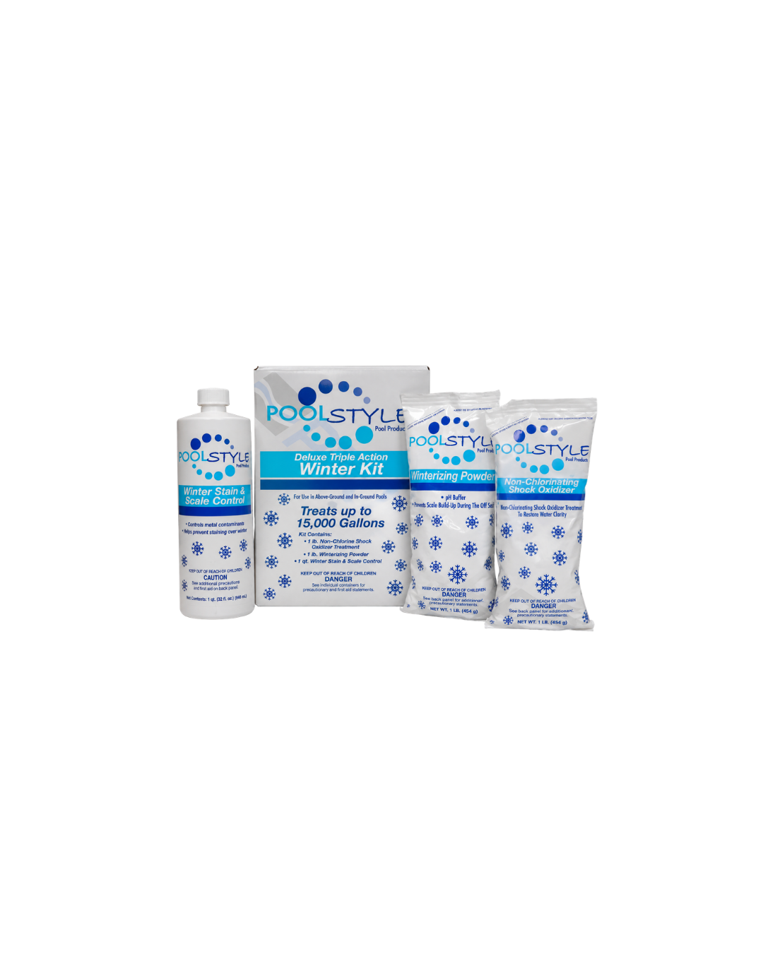 PoolStyle Deluxe Triple Action Winter Kit 15k Gallons