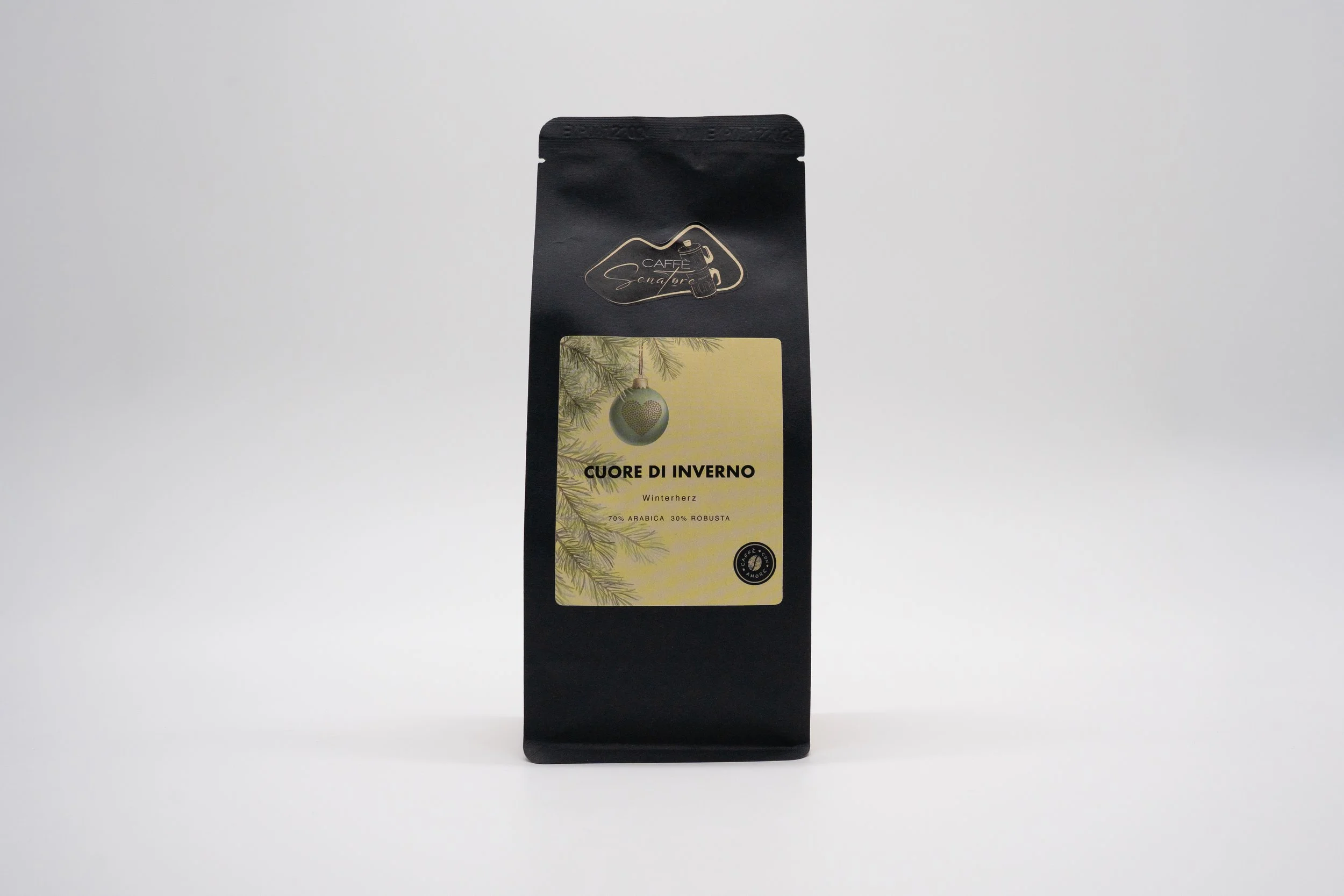 Caffè Senatore 250g Verpackung der Kaffeesorte Cuore di Inverno von vorne