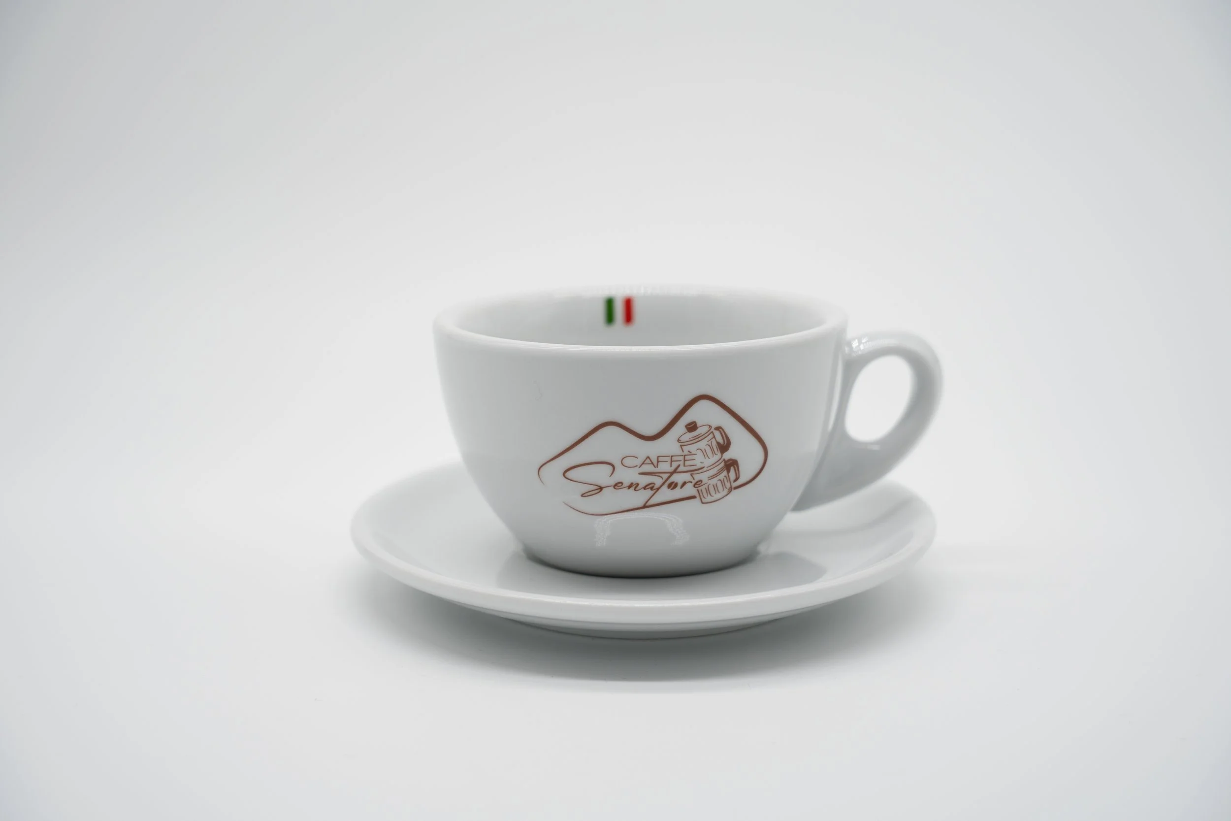 Caffè-Latte-Tasse mit Untertasse