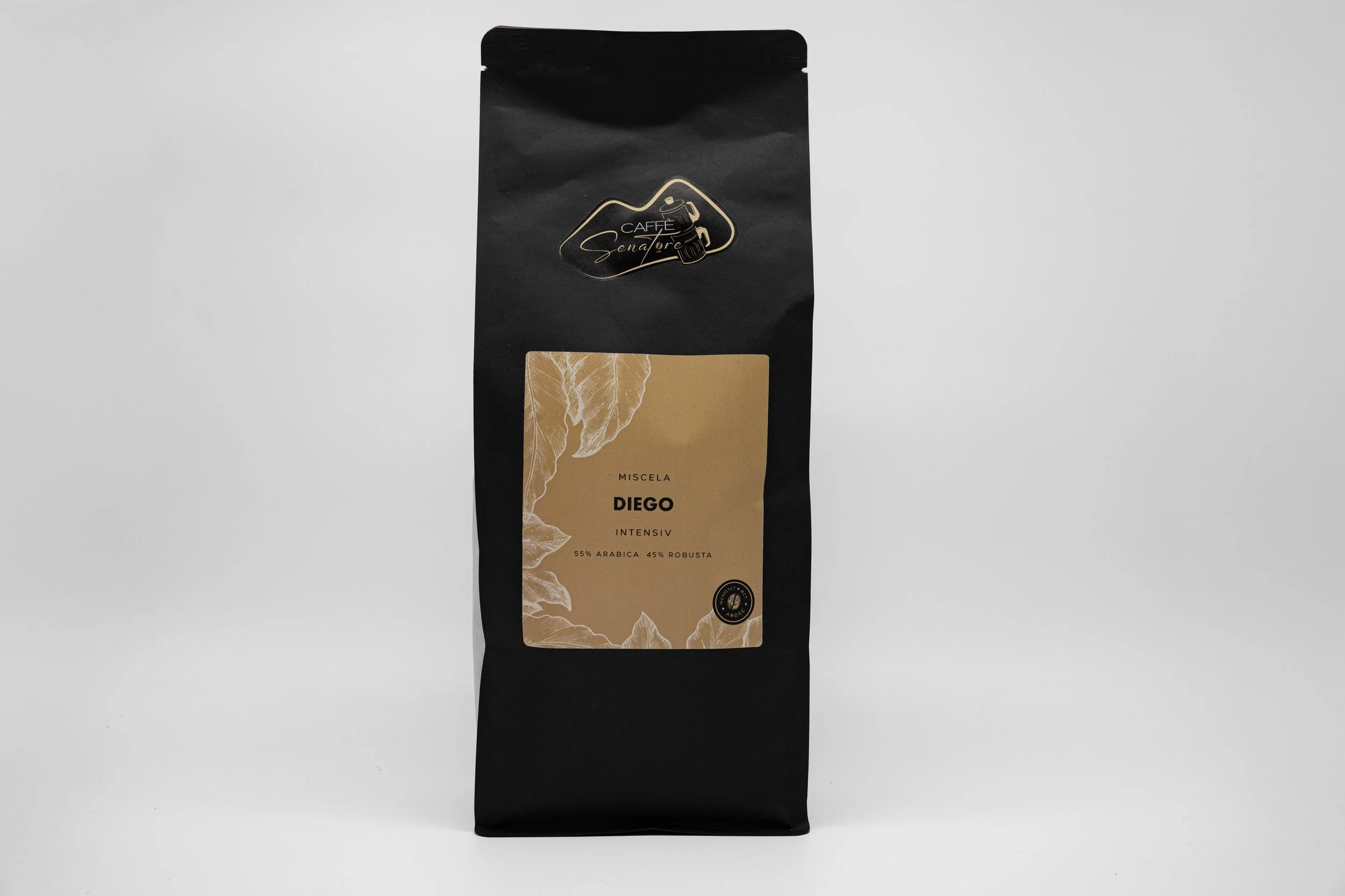Caffè Senatore 1000g Verpackung der Kaffeesorte Diego von vorne