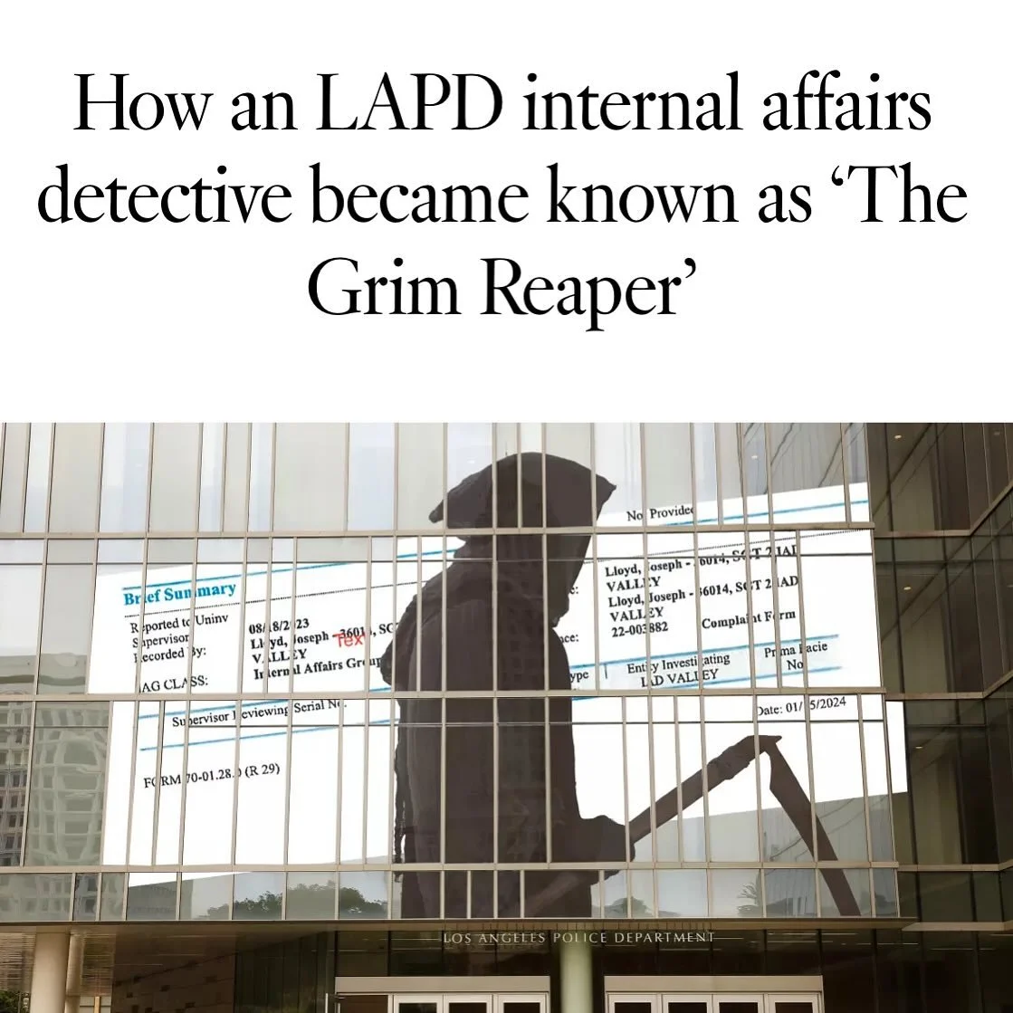 💀 They call IA the &ldquo;Grim Reaper.&rdquo;
🪓 But we make sure they don&rsquo;t get the last word.

No cop should lose their career to scare tactics, politics, or witch hunts.
⚖️ At the Law Offices of Nicole Castronovo, PC we don&rsquo;t fear the