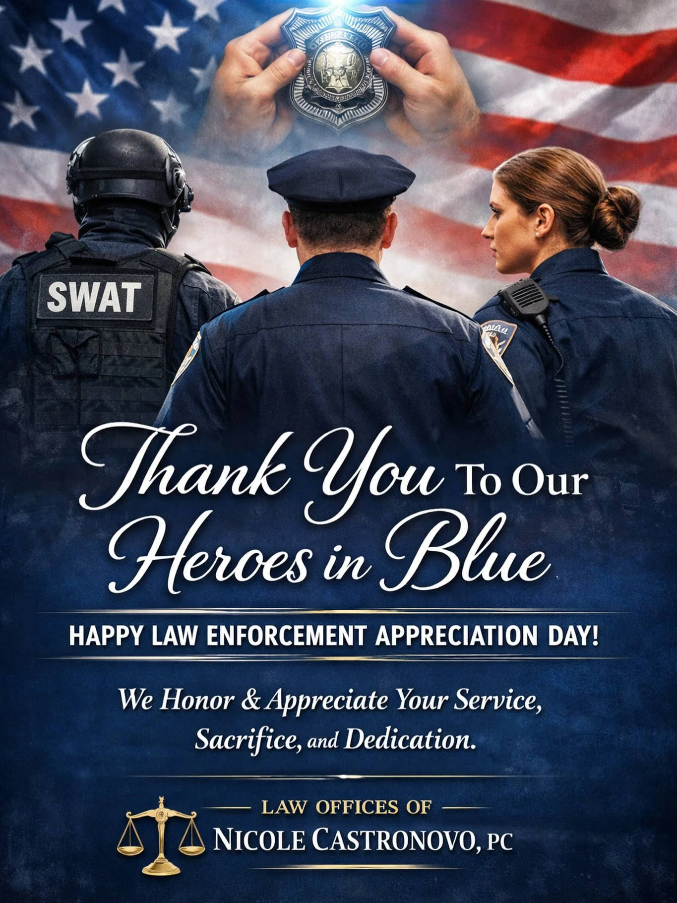 Showing up is the job. Doing it under pressure is the calling.

Today we recognize the officers who carry that responsibility every day.

Thank you for your service and commitment to public safety.
