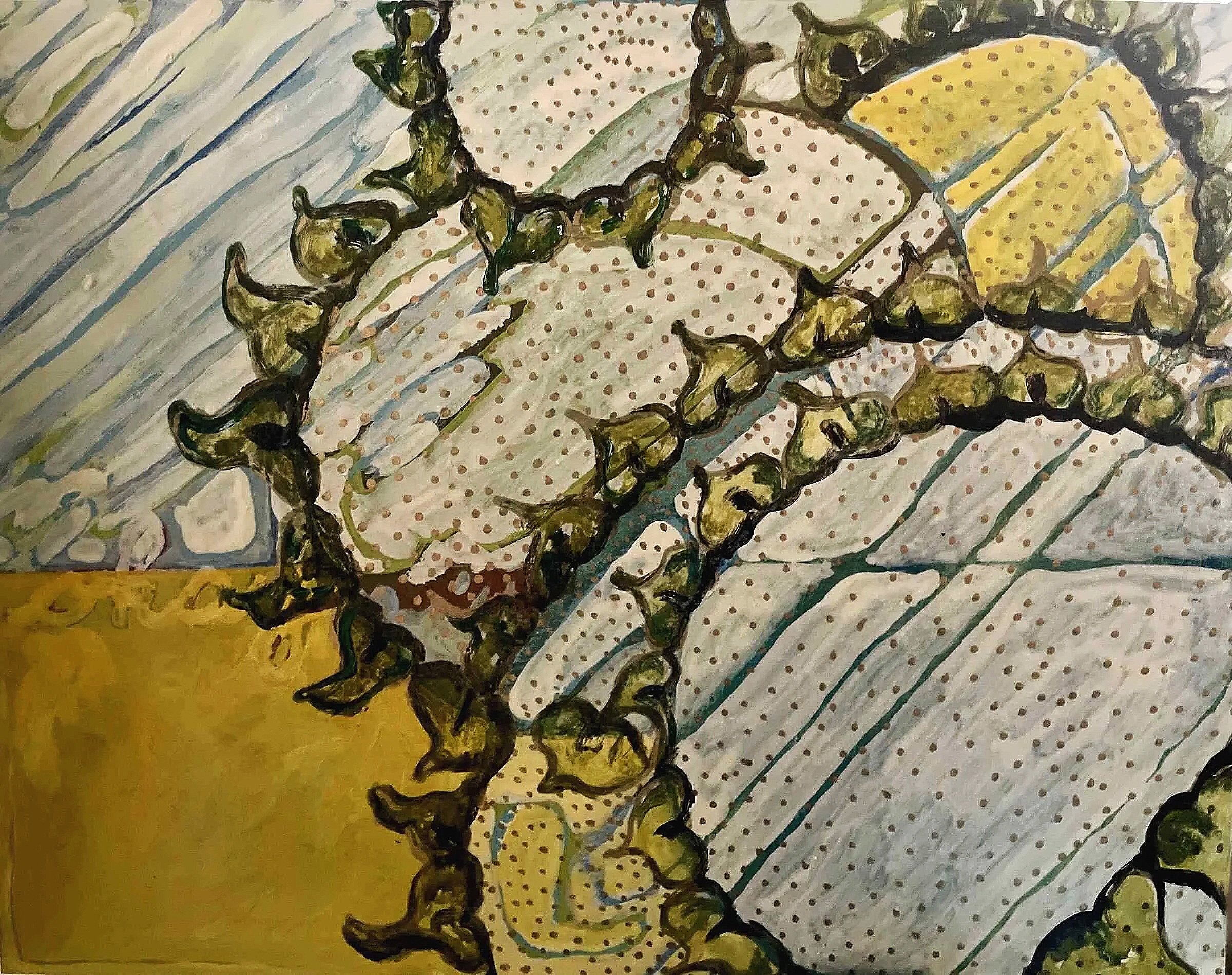 Sunflower #28, oil on canvas, 2023, Gene Tanta