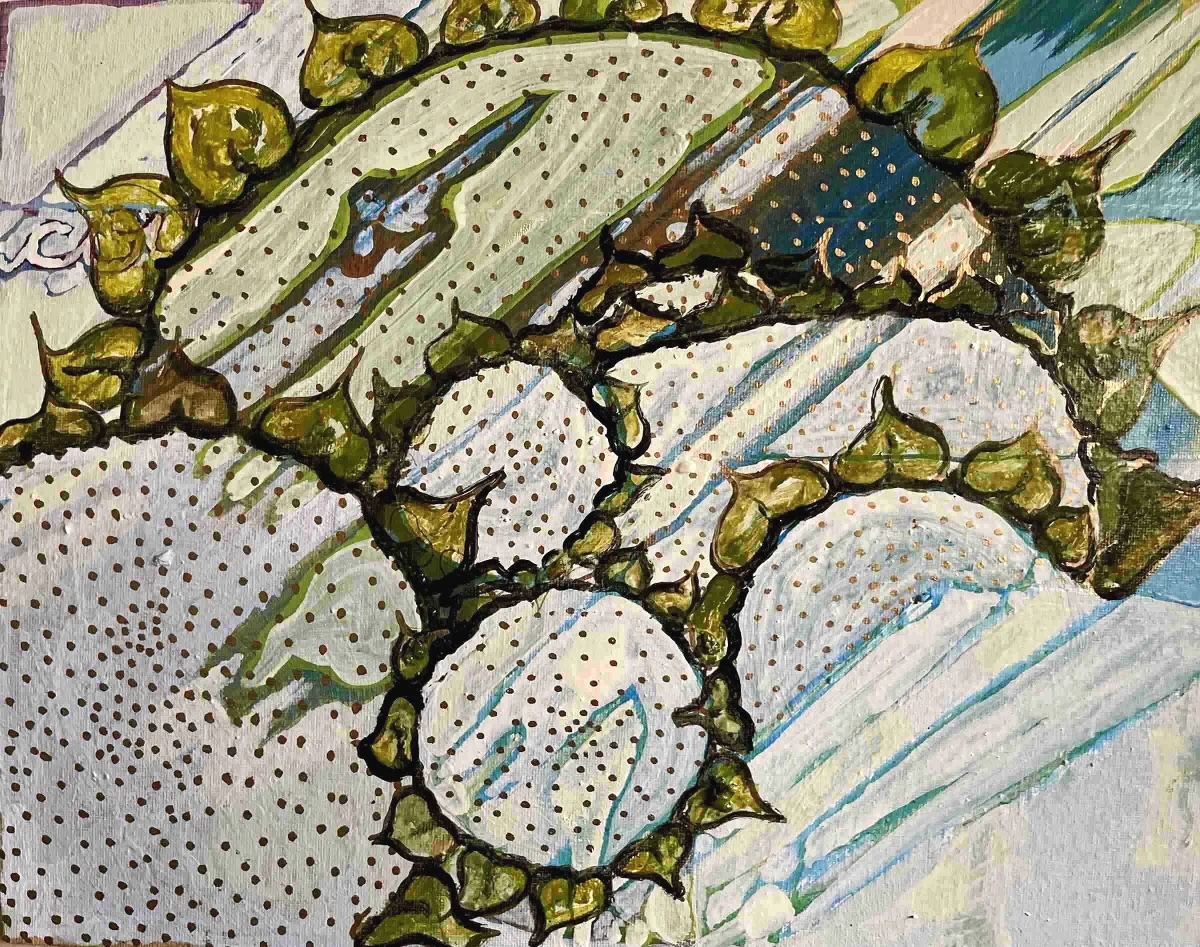 Sunflower #24, oil on canvas, 2023, Gene Tanta