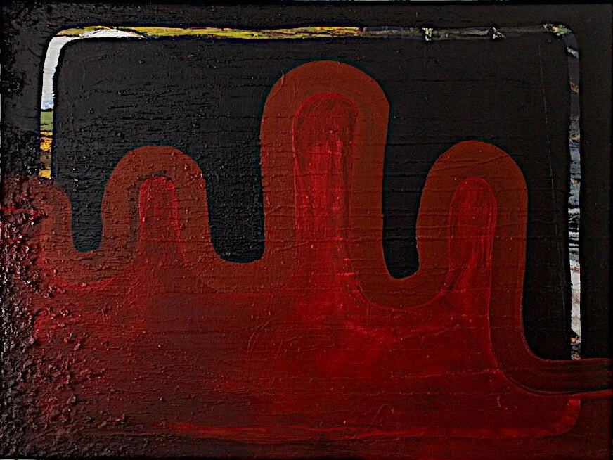 Red #16, oil on canvas, 2025, Gene Tanta