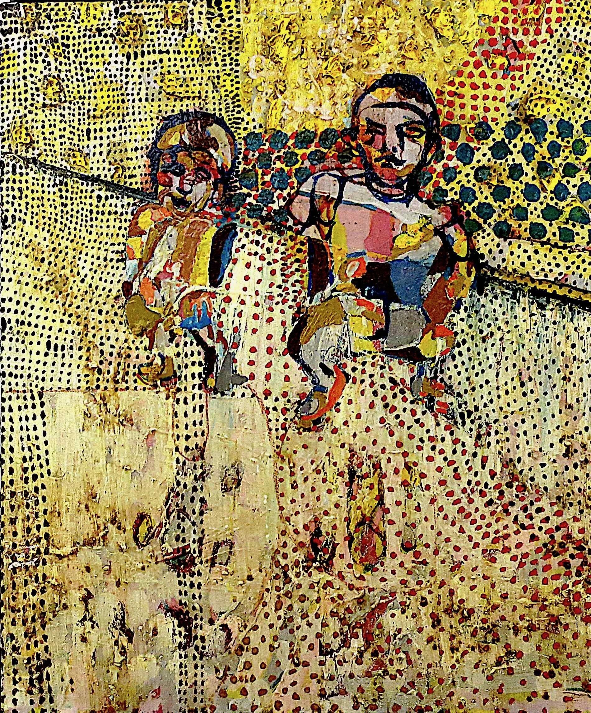 Inner Children #2, oil on canvas, 2017, Gene Tanta