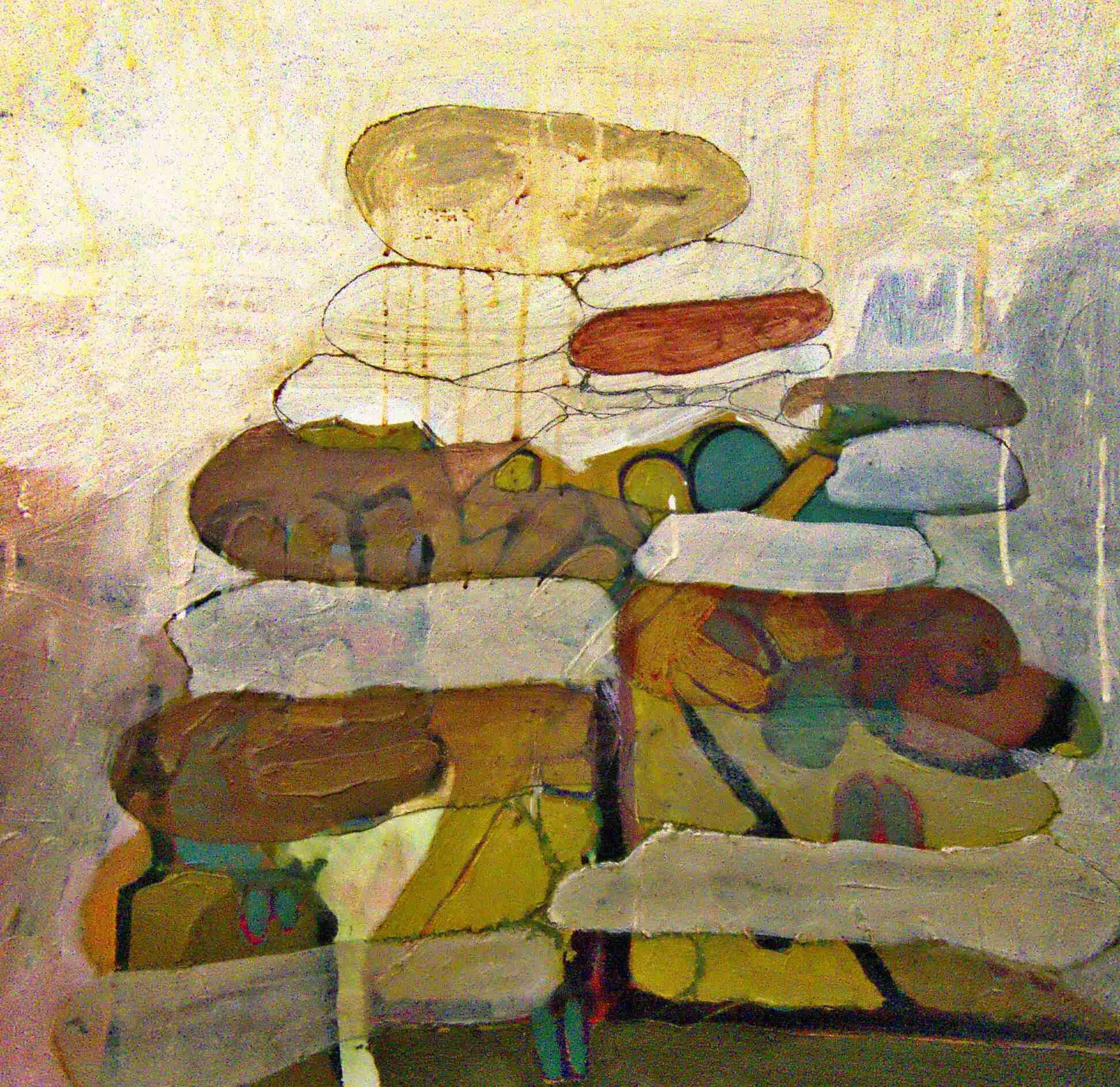 Cairns - Best Sandwich, oil on wood, 2017, Gene Tanta