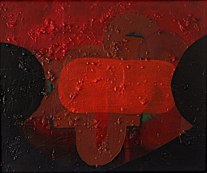 Red #21, oil on canvas, 2025, Gene Tanta