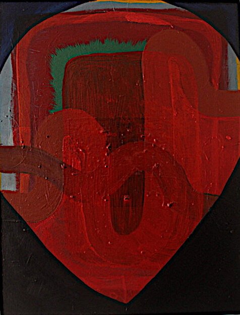 Red #22, oil on canvas, 2025, Gene Tanta