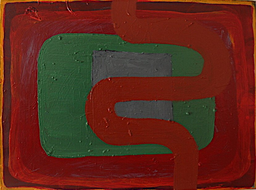 Red #4, oil on canvas, 2025, Gene Tanta