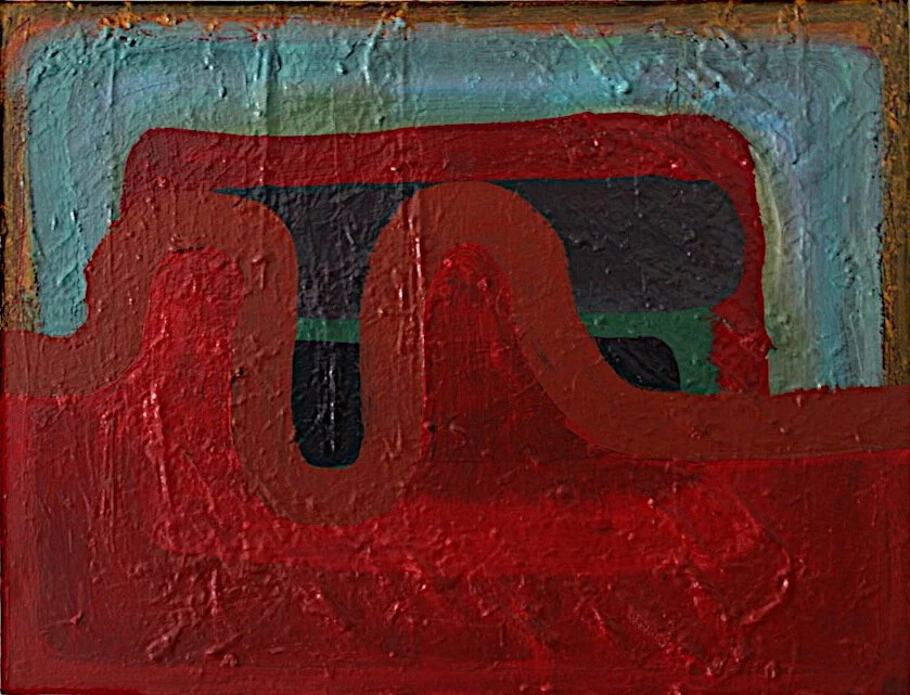 Red #18, oil on canvas, 2025, Gene Tanta