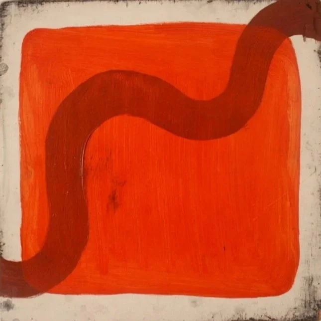 Red #9, oil on board, 2025, Gene Tanta