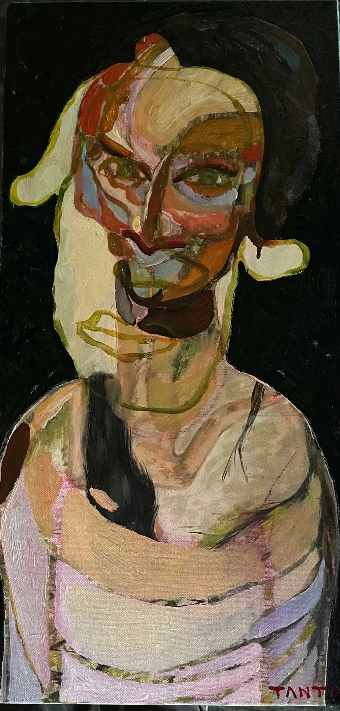 Inner Children #4, oil on canvas, 2024, Gene Tanta