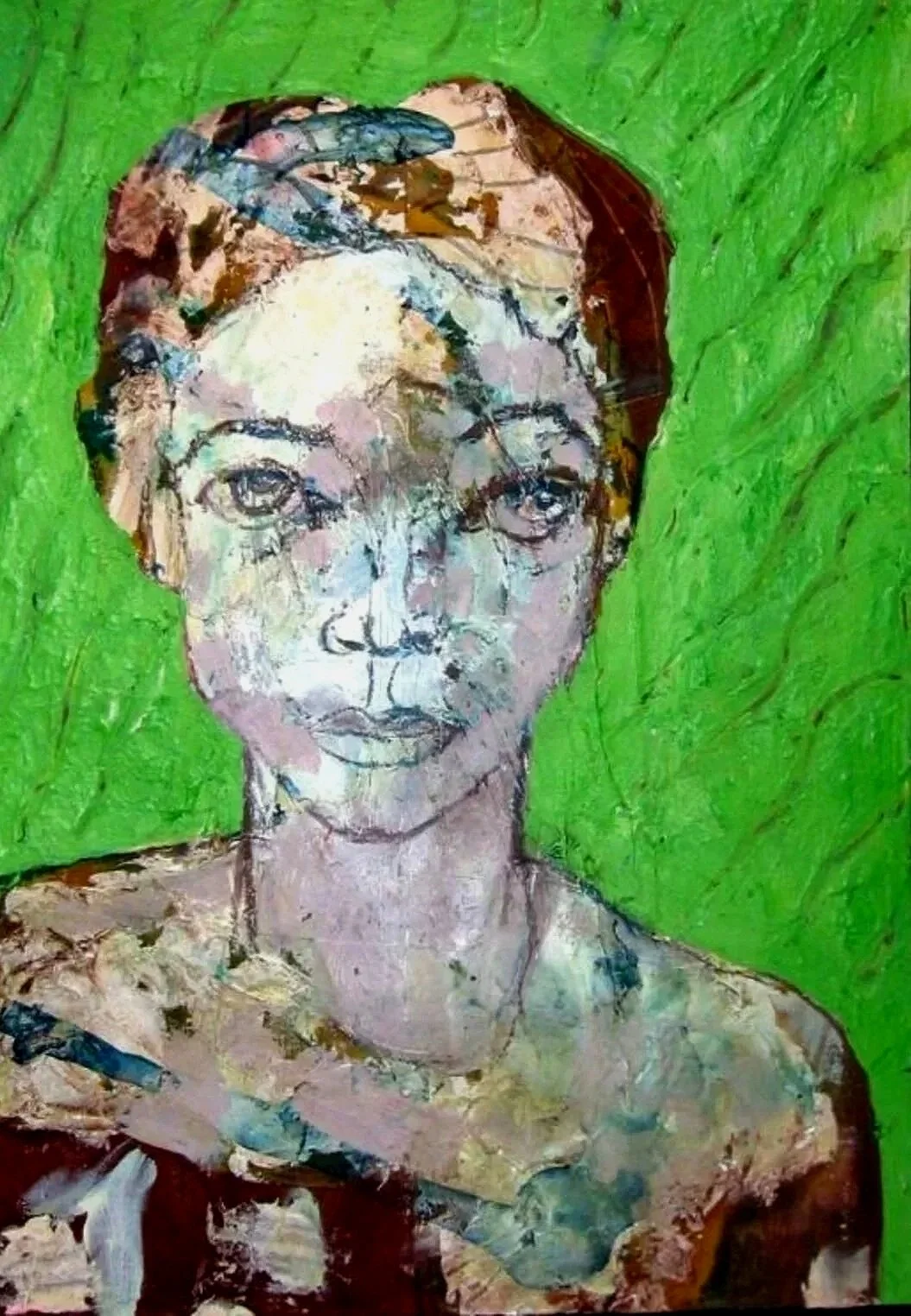 Portrait - Mirela, oil on board, 2005, Gene Tanta