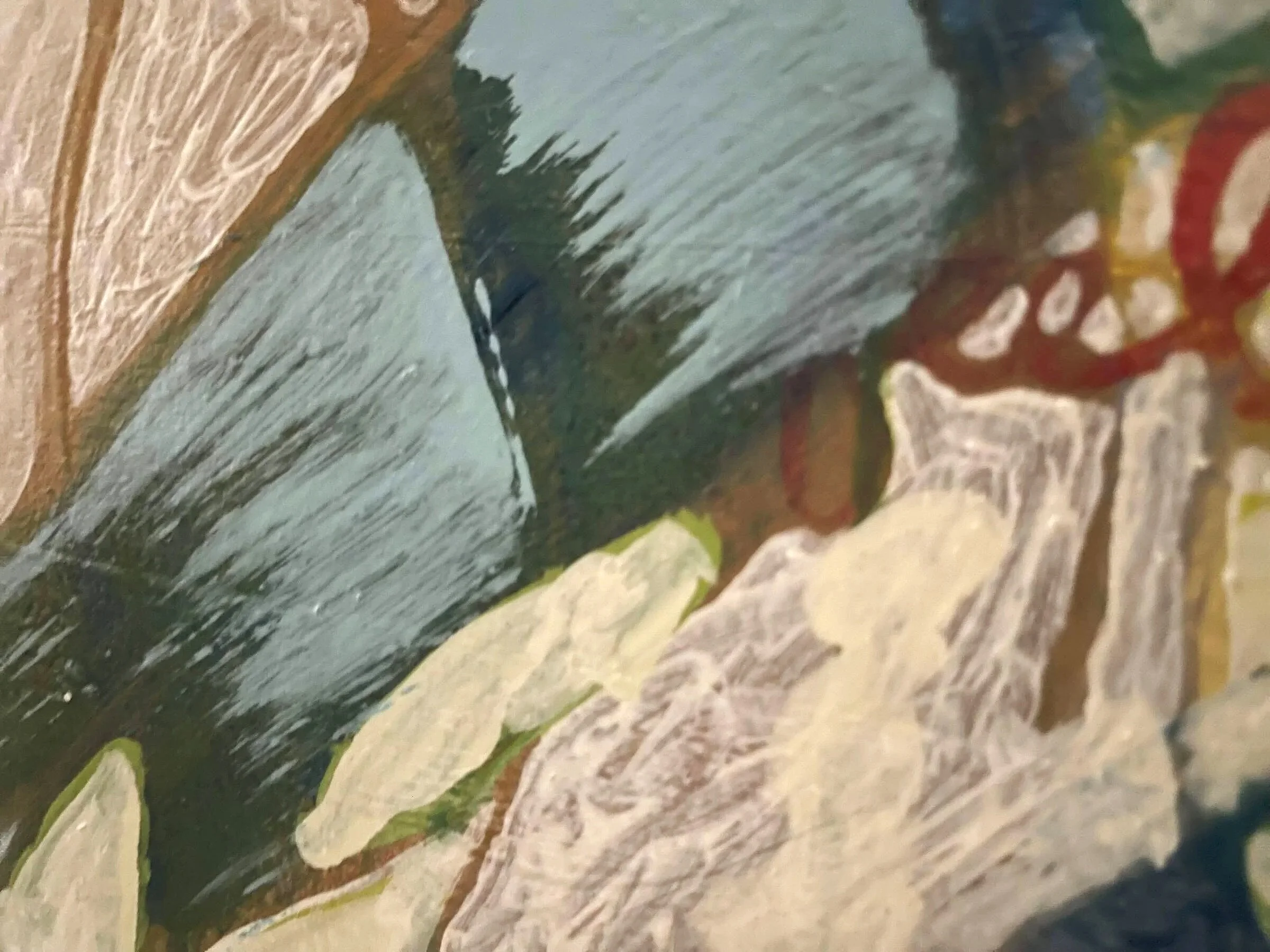 Refracted Language - Feel, oil on masonite, 2023, Gene Tanta