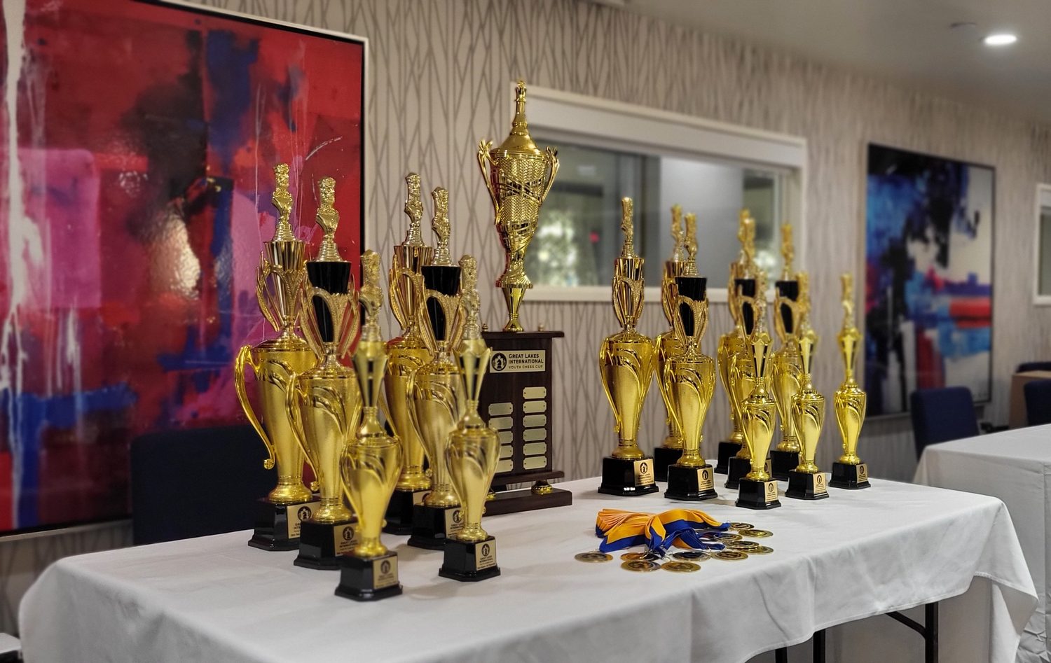 Toronto and Detroit participants at the 2025 Great Lakes International Youth Chess Cup