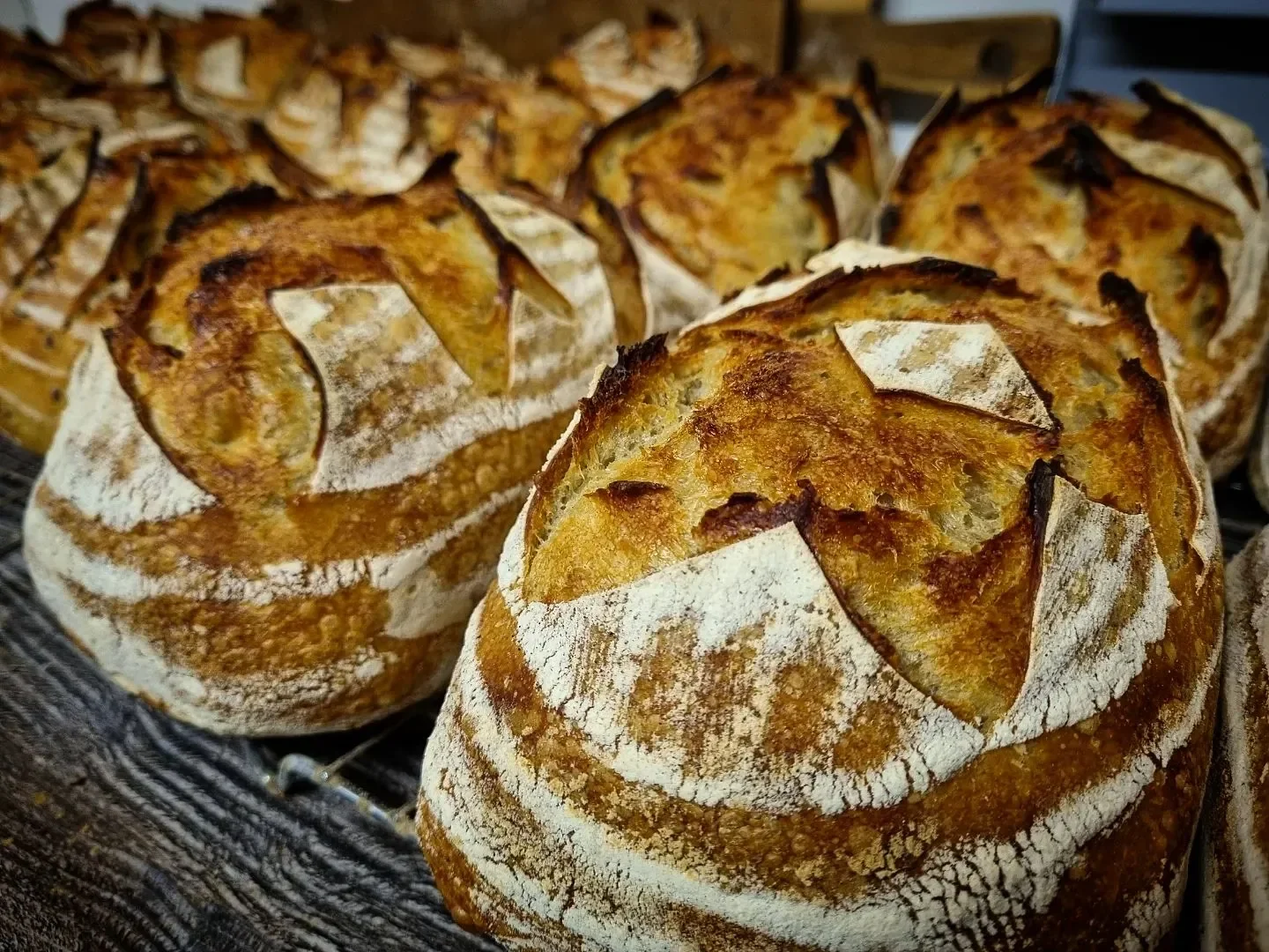 Fresh sourdough bread.