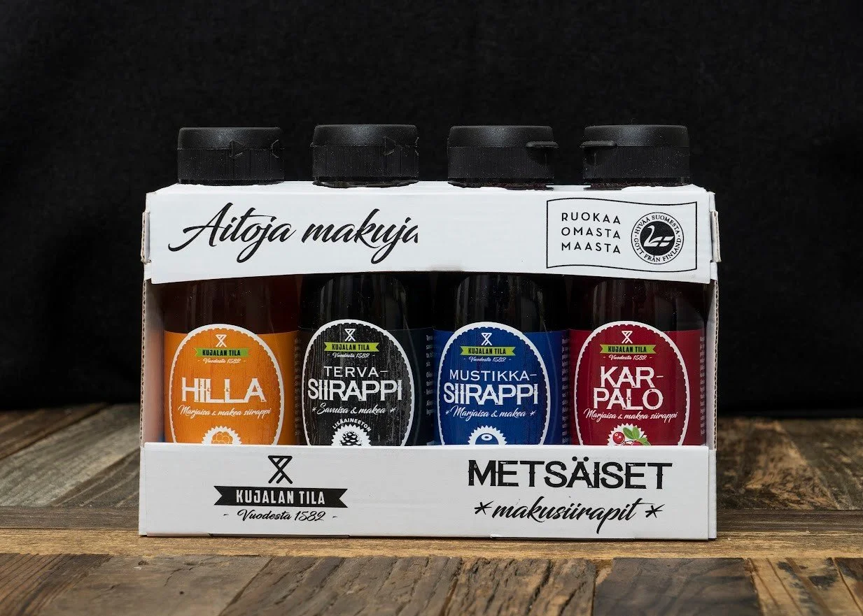 Kujalan tilan makusiirappeja.