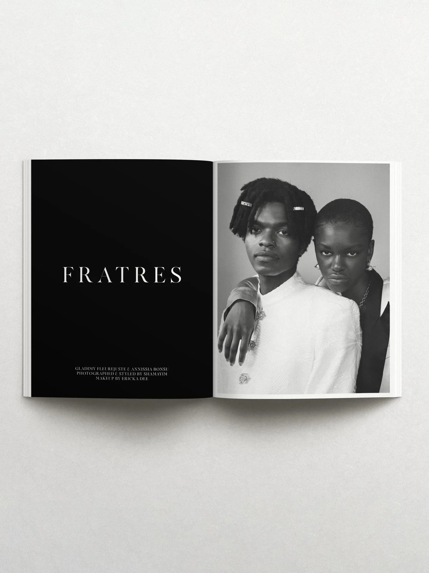 Gladimy and Annissia wear @tykorchelli and jewelry by @jaggedhalojewelry photographed and styled by SHAMAYIM for @shadaimagazine . Makeup by Ericka Dee