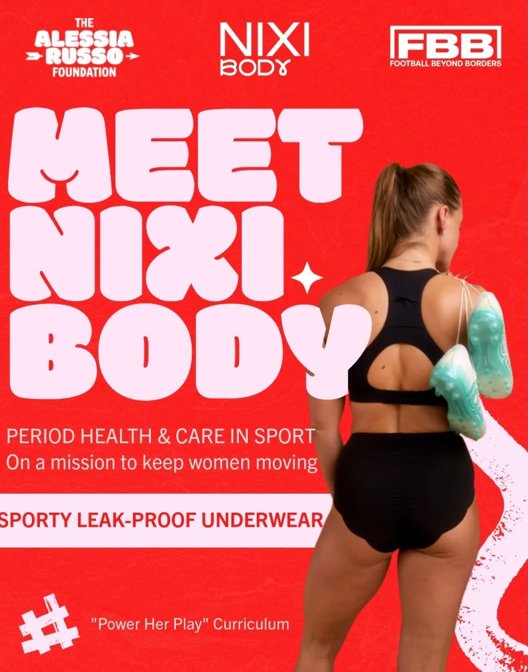 We&rsquo;re on a mission to keep girls in the game. Our partnership with @NixiBody as part of the &ldquo;Power her Play&rdquo; curriculum with @FootballBeyondBorders tackles one of the biggest hidden barriers in women&rsquo;s sport: period health.