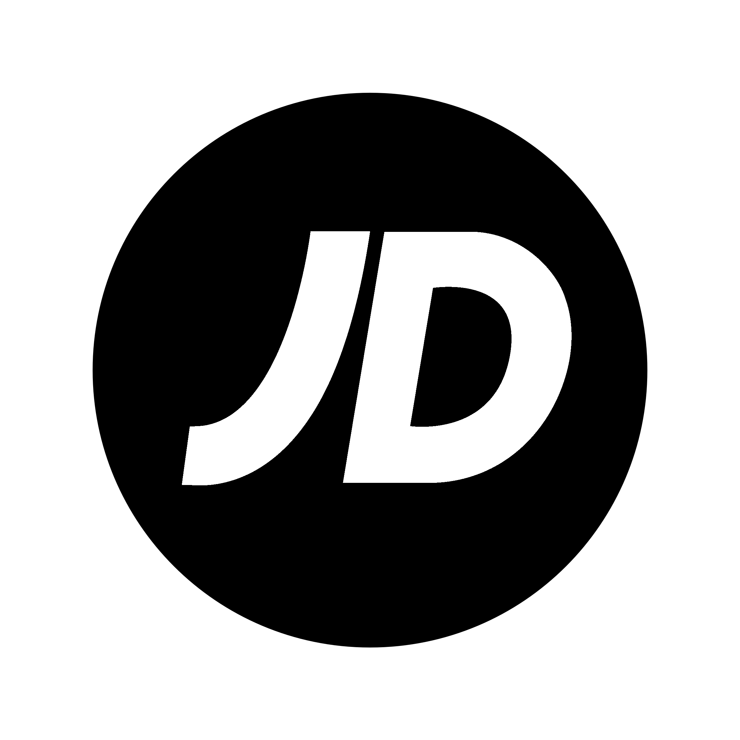 Close-up of a letter D in white font on a black background.