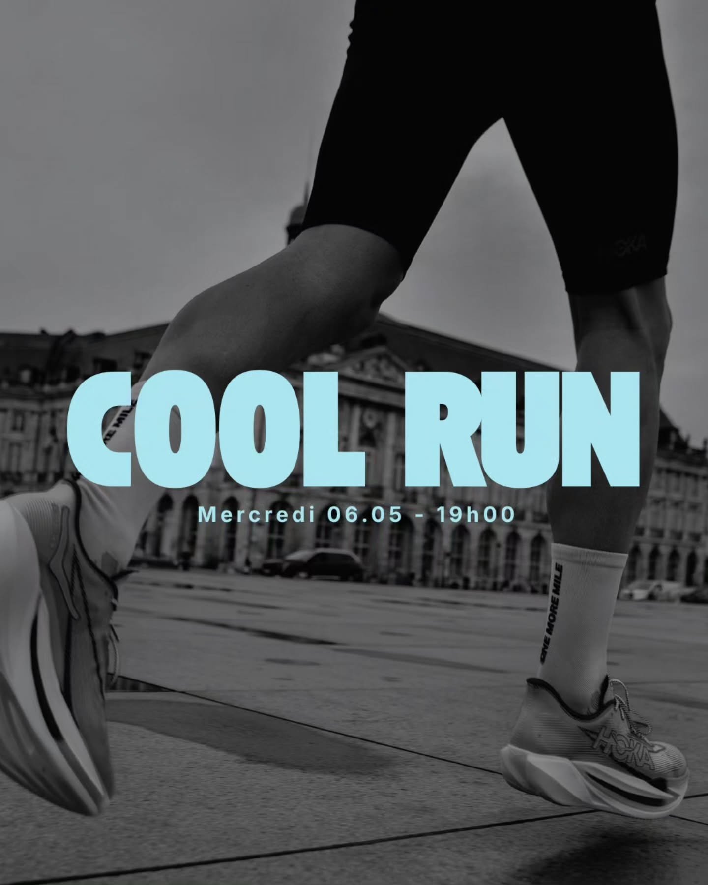 COOL RUN #3 🌀

RDV Mercredi 6 Mai &agrave; 19h pour le troisi&egrave;me Cool Run autour des ponts (=7km) au d&eacute;part du shop. 

Des groupes d'allure seront form&eacute;s allant de 6:30 &agrave; 5:00 de moyenne alors :

All pace welcome 🪽

Un p