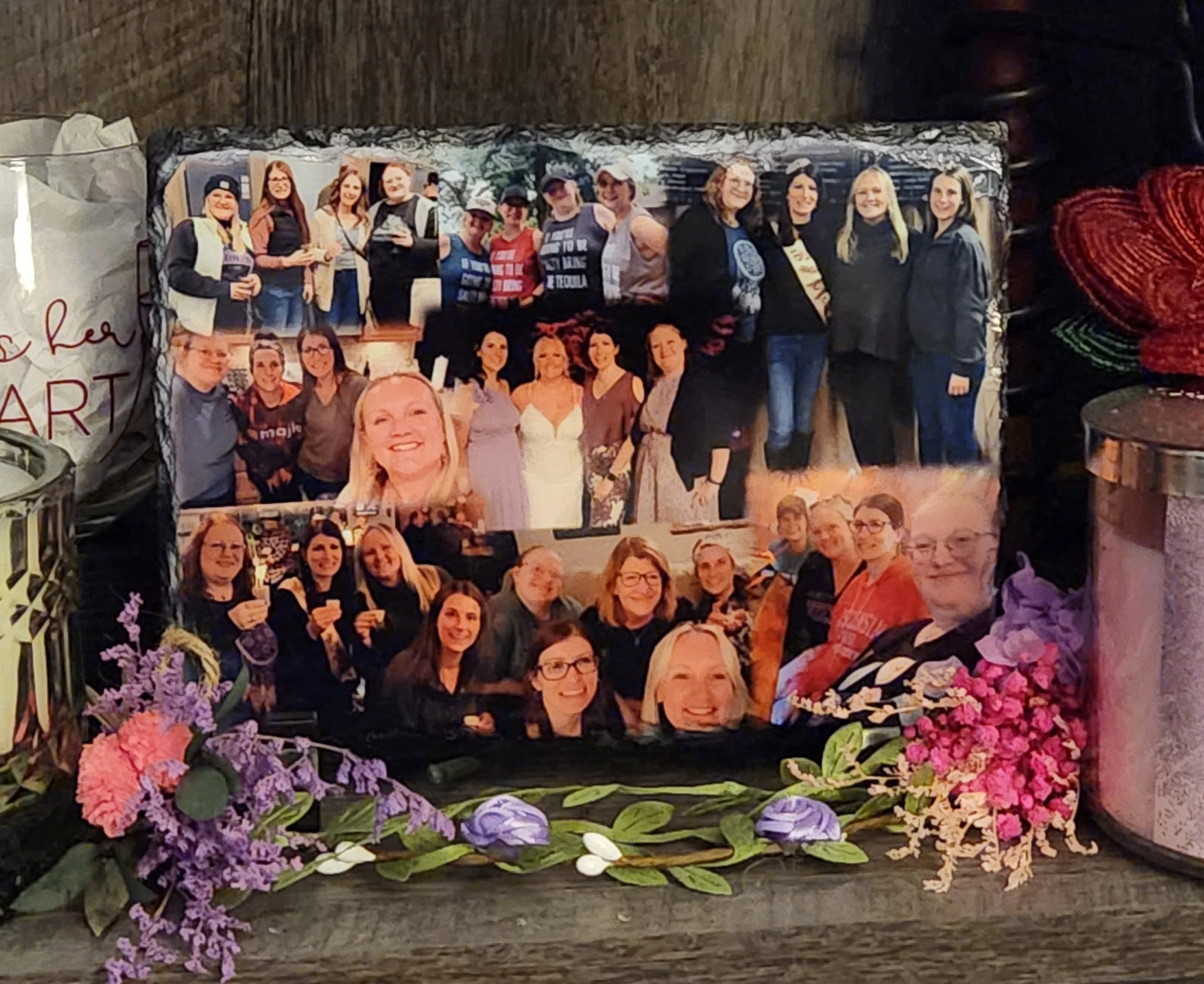 Custom Photo Slate collage with cousins