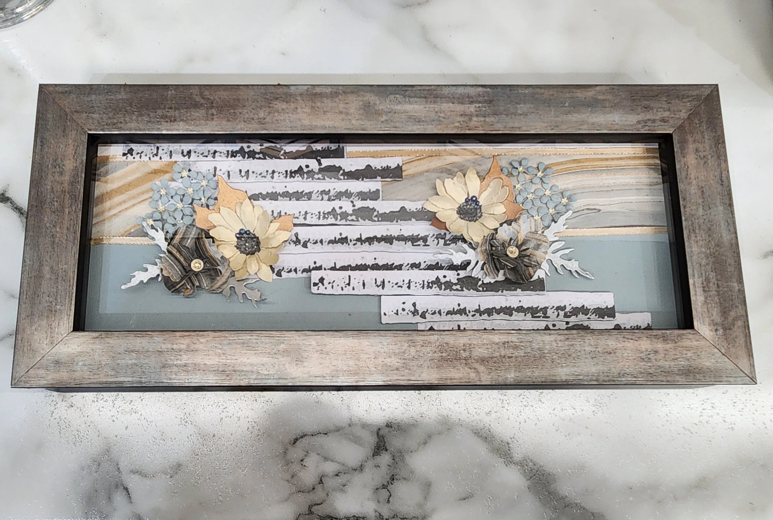 Cardstock Art Work framed with no mat