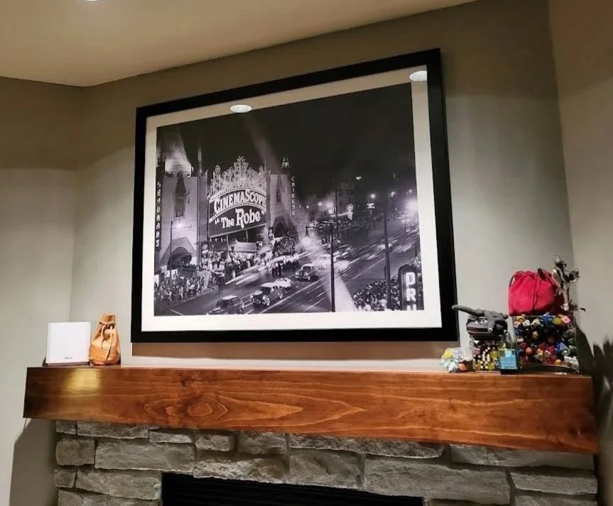 Movie poster. Double mat