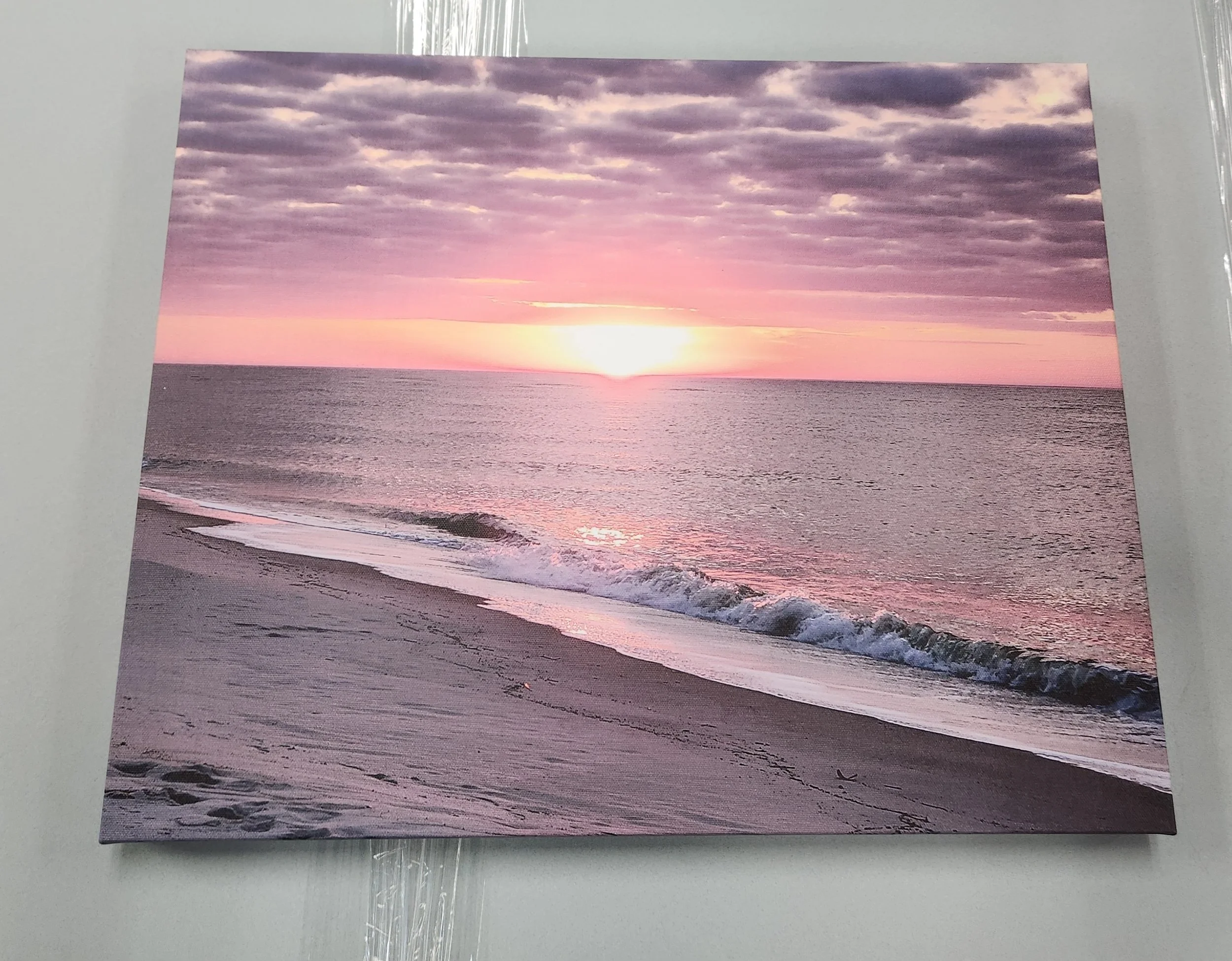 Vacation Photo of Beach Canvas Print. 1.25 inch thick for stretcher bar