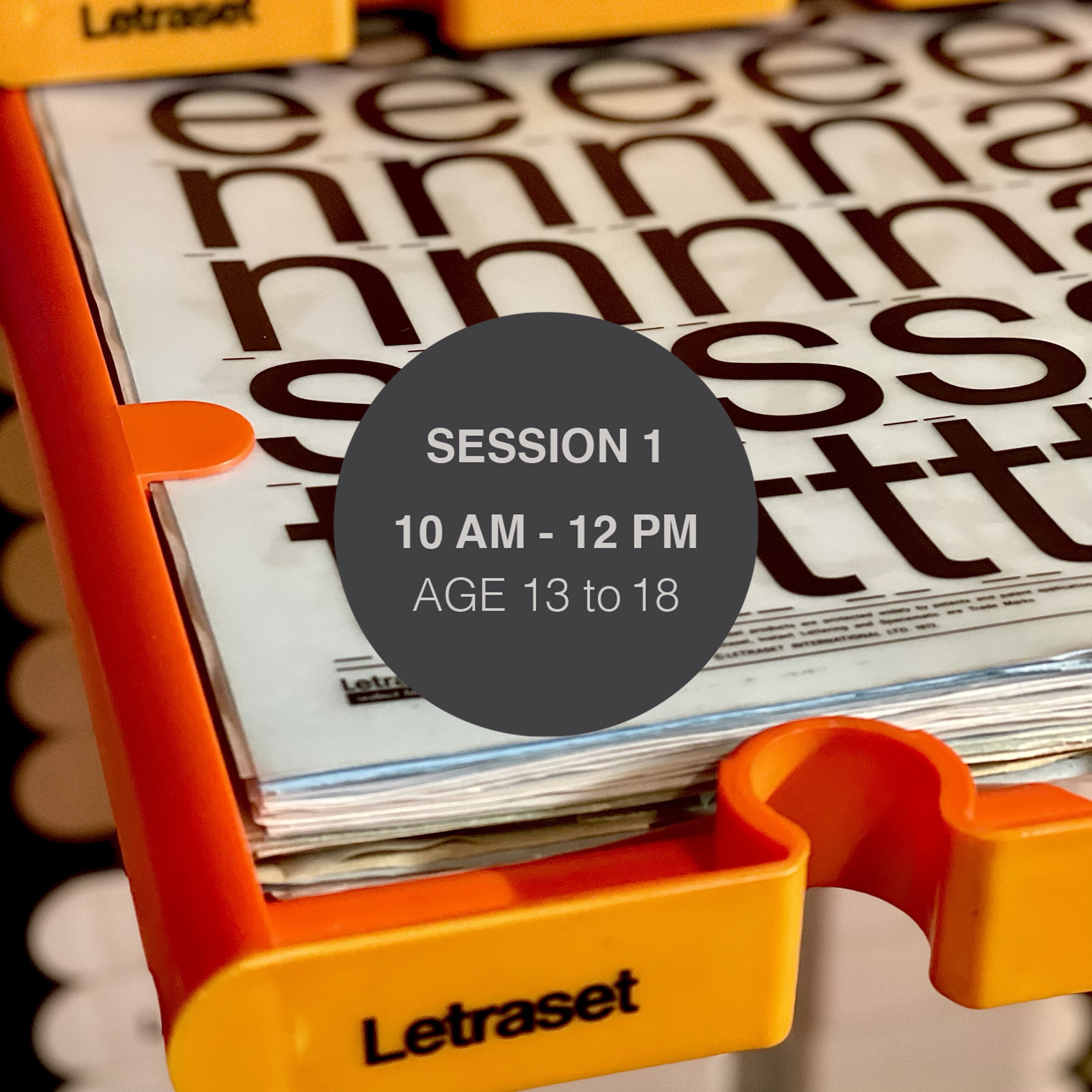 Letraset Workshop for Teens with Seth Neary
