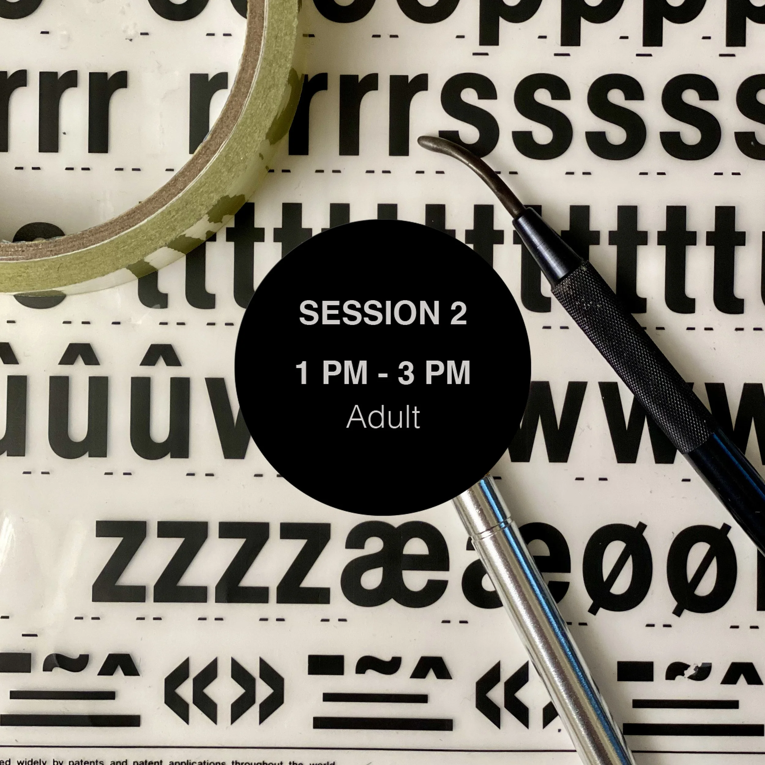Letraset Workshop with Seth Neary