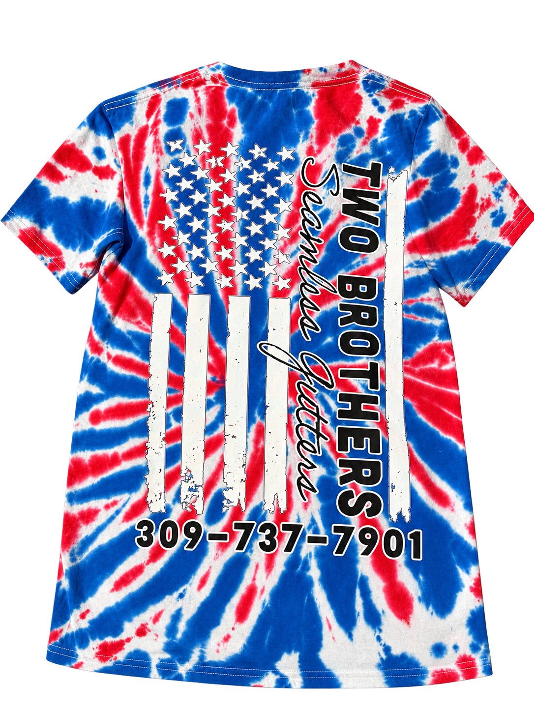 Two Brothers Seamless Gutters · Custom printed business apparel