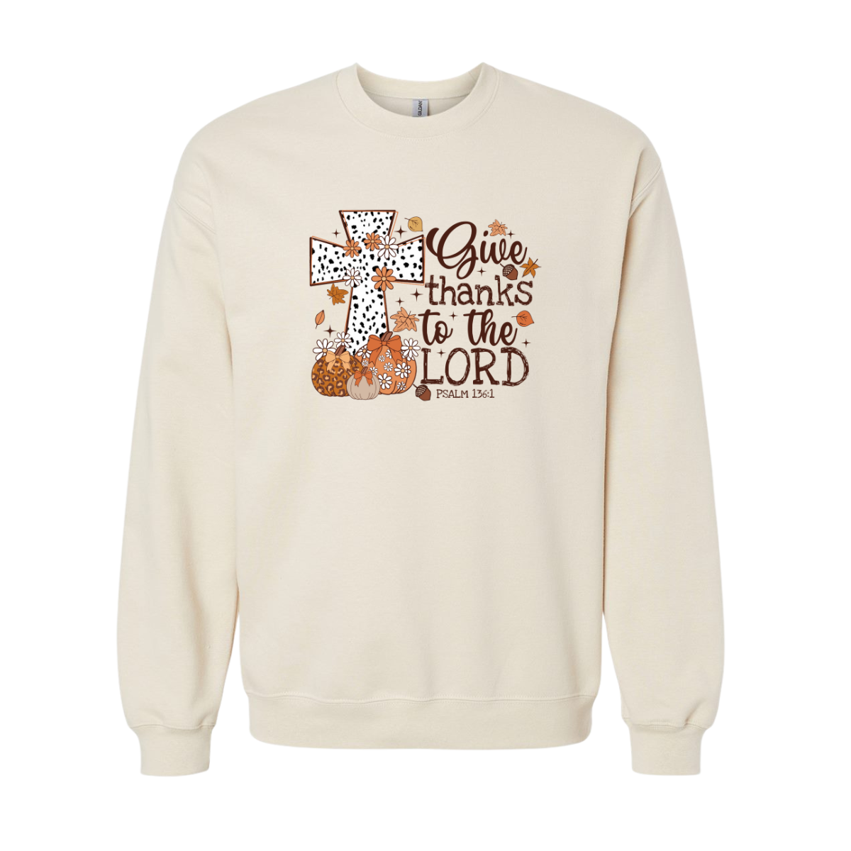 Sand Crew Give Thanks Cross