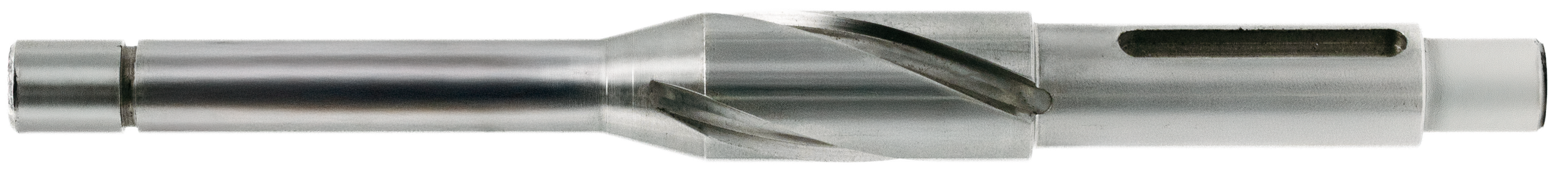 Custom industrial spindle component featuring precision ground surfaces and CNC turned diameters for heavy machinery applications