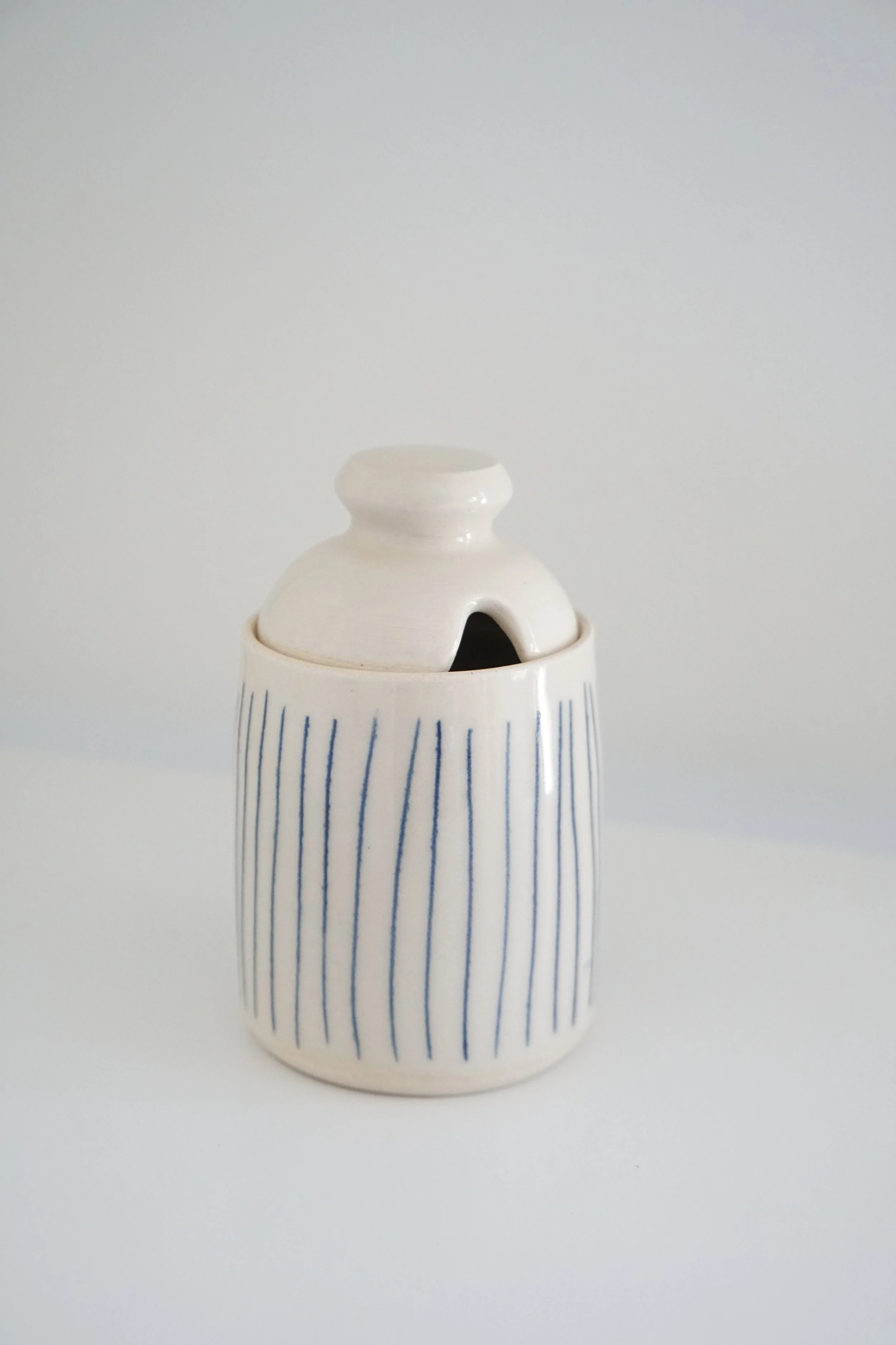 Handmade Sugar Jar, Salt Cellar, Honey Jar