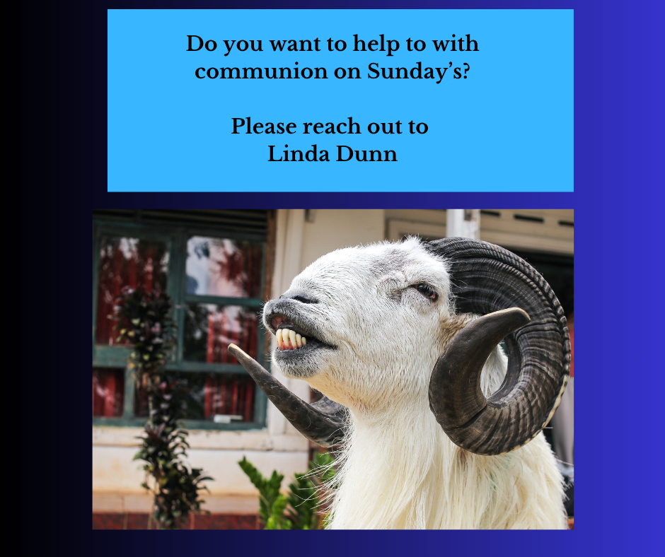 Want to help with communion?