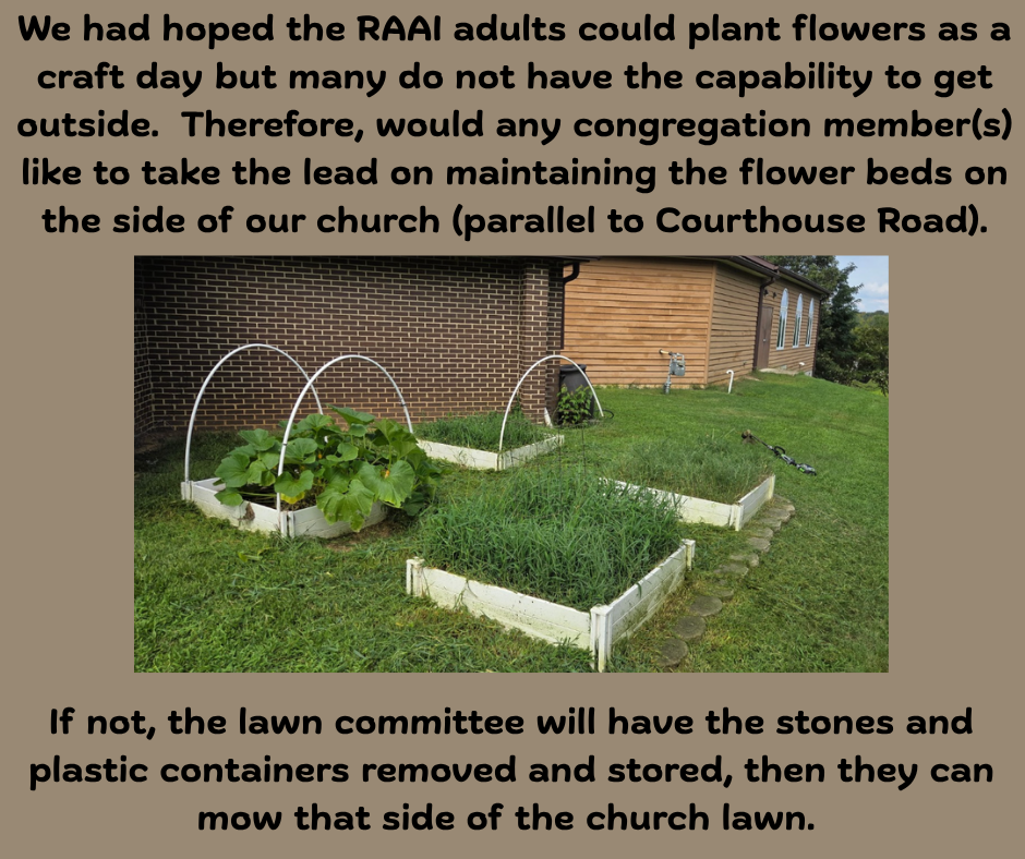 Flower beds need your help!