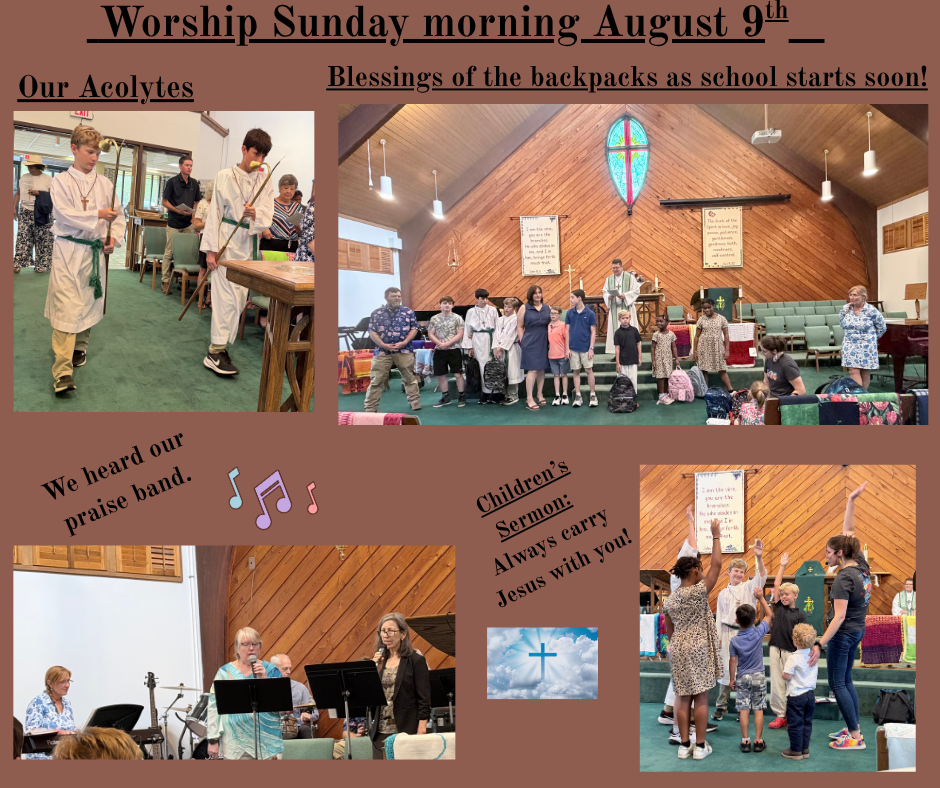 Sunday, August 9th worship