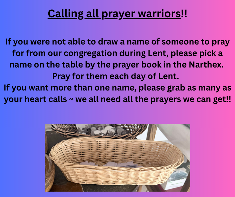 Calling all prayer worriors!