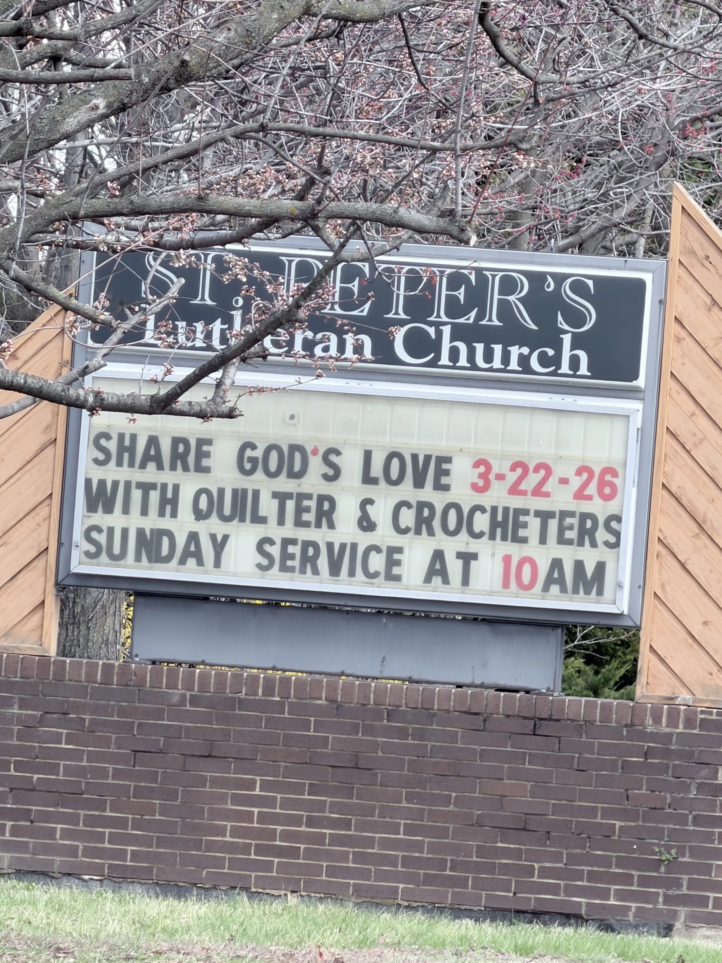 Share God's Love Sunday 3/22/26 with Quilters and Crocheters!  
