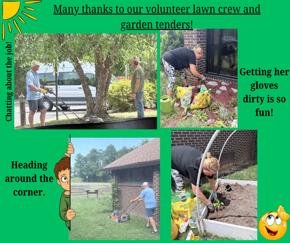 Lawn and garden volunteers