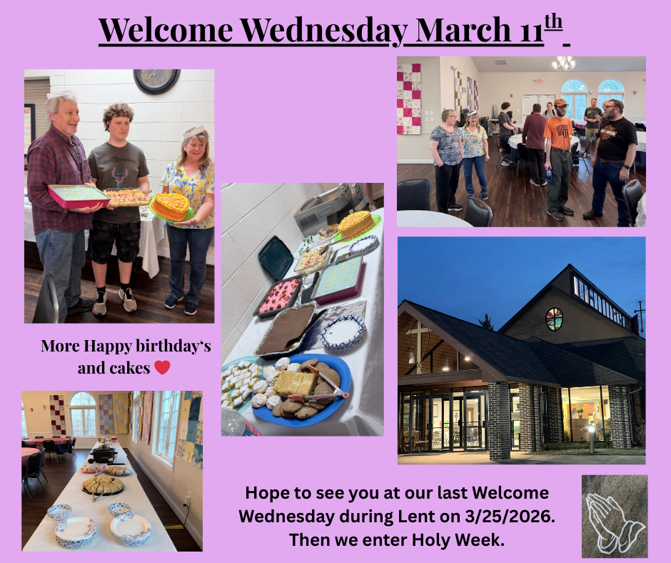 Welcome Wednesday on March 11th 