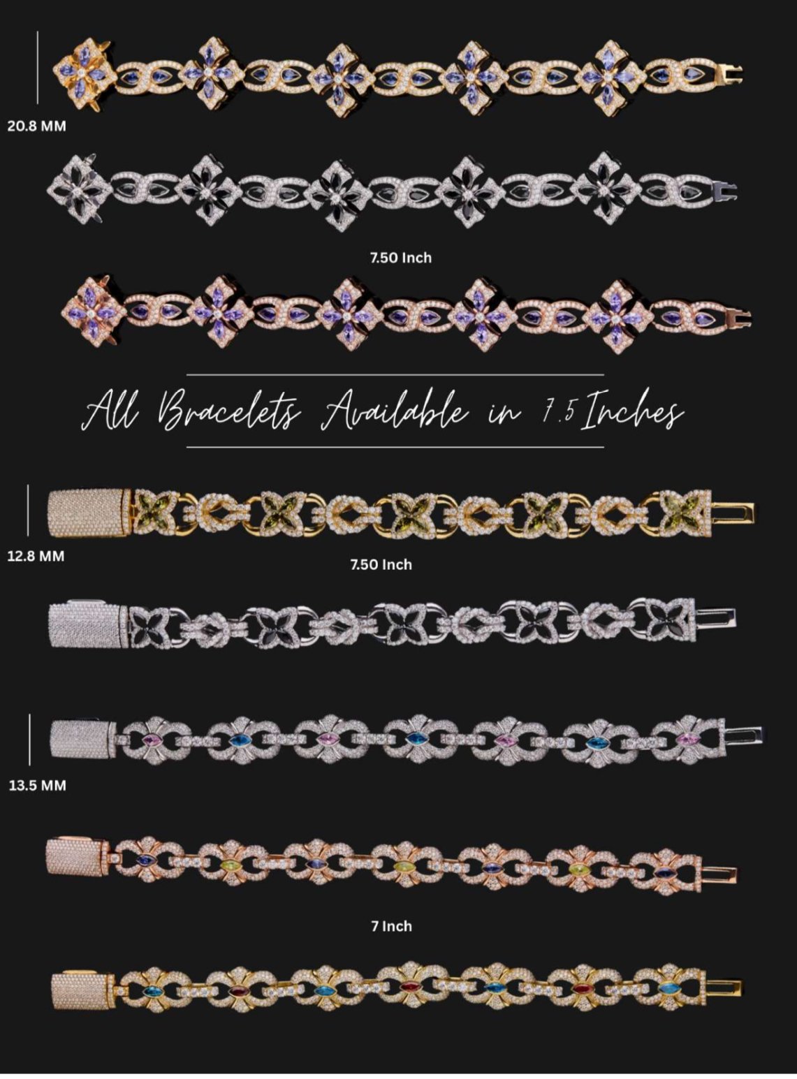 Lab Grown Flower Bracelets