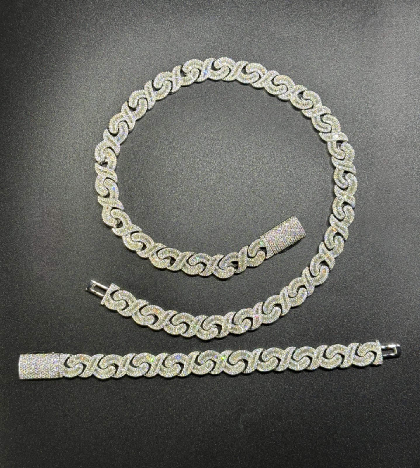 15mm Infinity Baguette Link