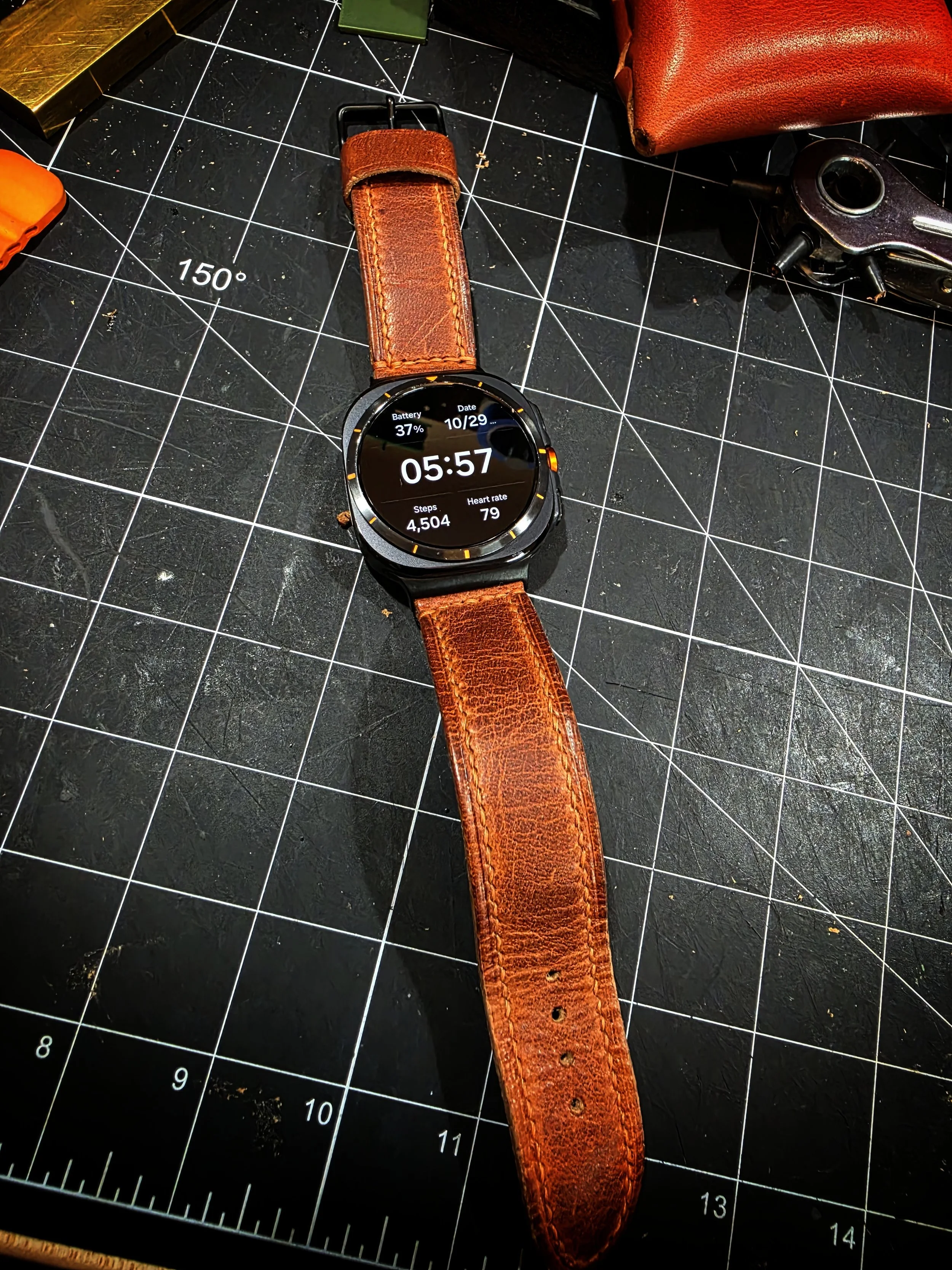 Watch strap I made form Dublin leather  English Tan