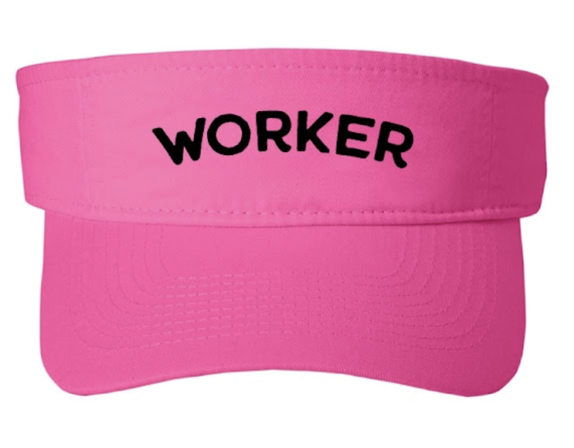 Pink Johnny Worker Visor