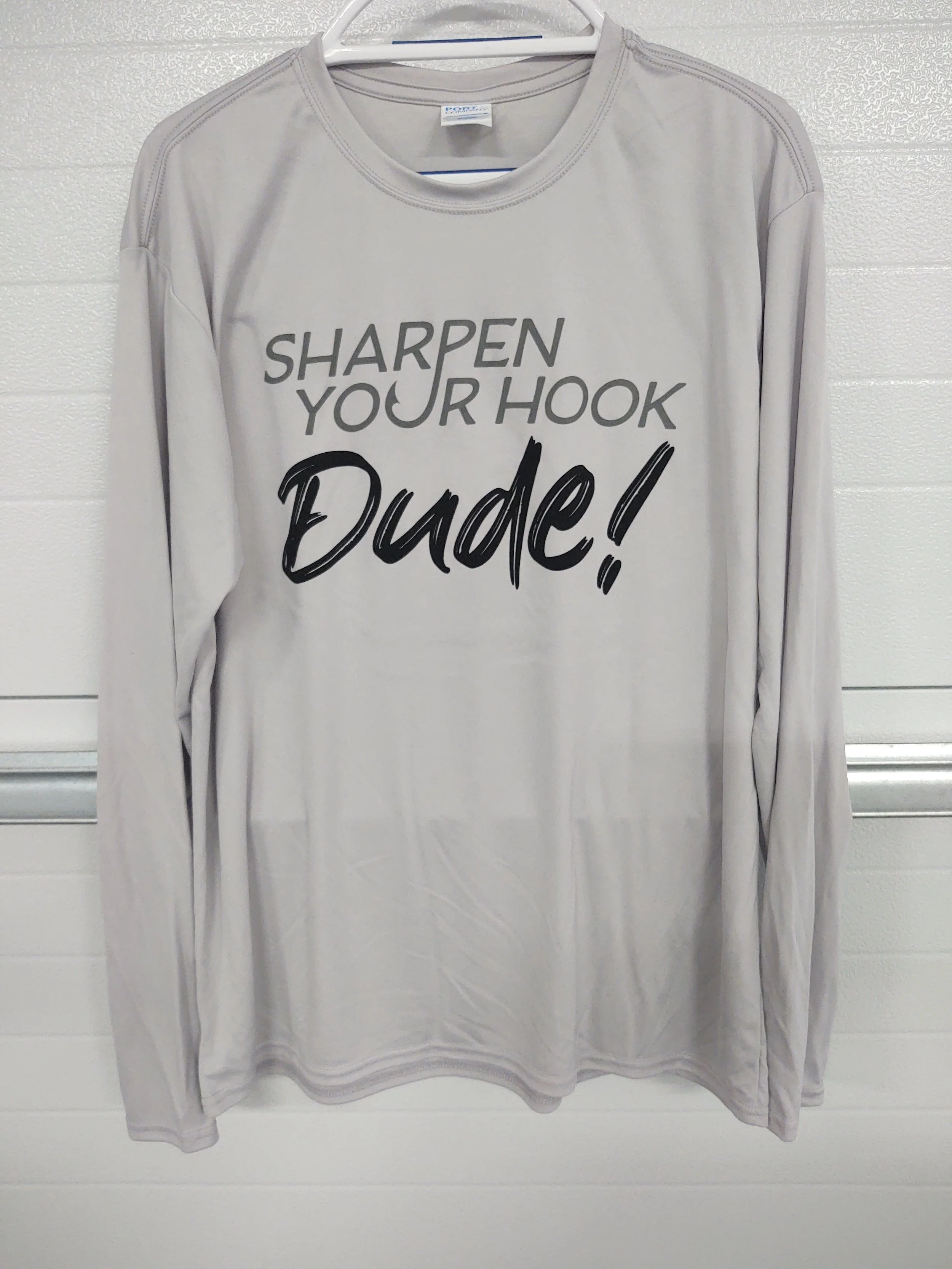 Gray Johnny Worker Long Sleeve T-Shirt